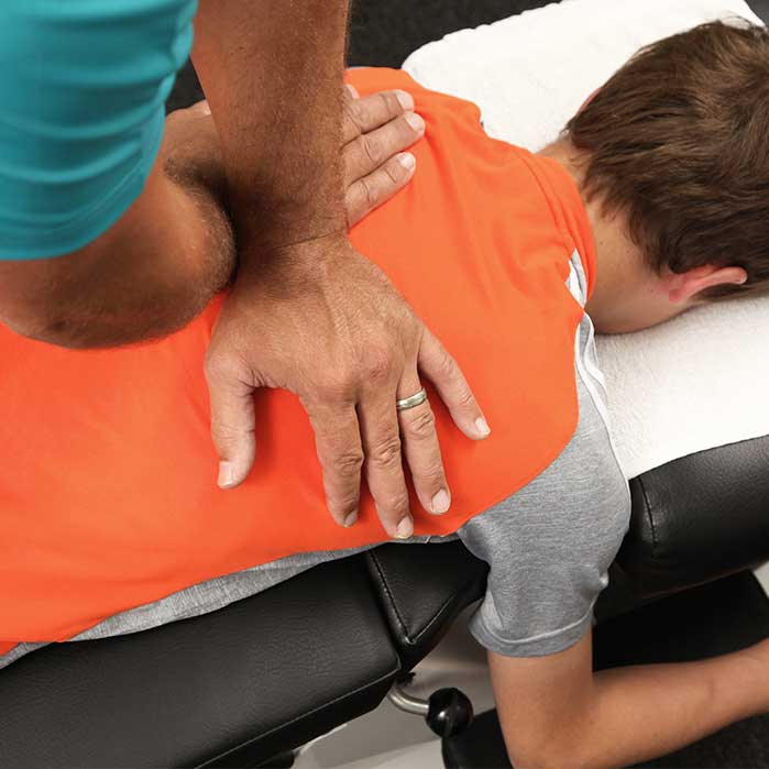 drop table technique for auto accident chiropractic treatment in Dublin